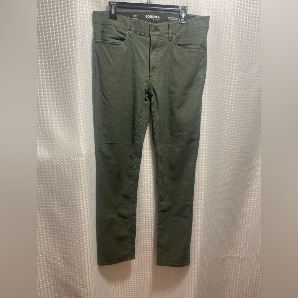 Sonoma Men's Olive Slim Jeans